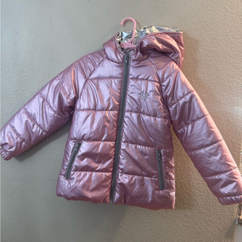 Pink Puffer Jacket with Hood